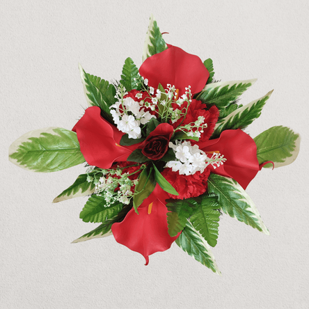 Ритуальные венки на похороны в форме полянки